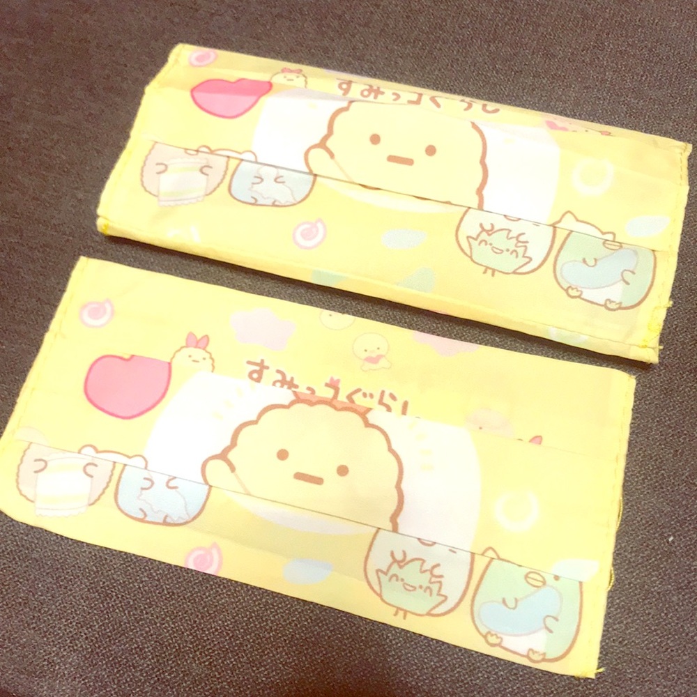 2 x reusable face mask cover protector holder